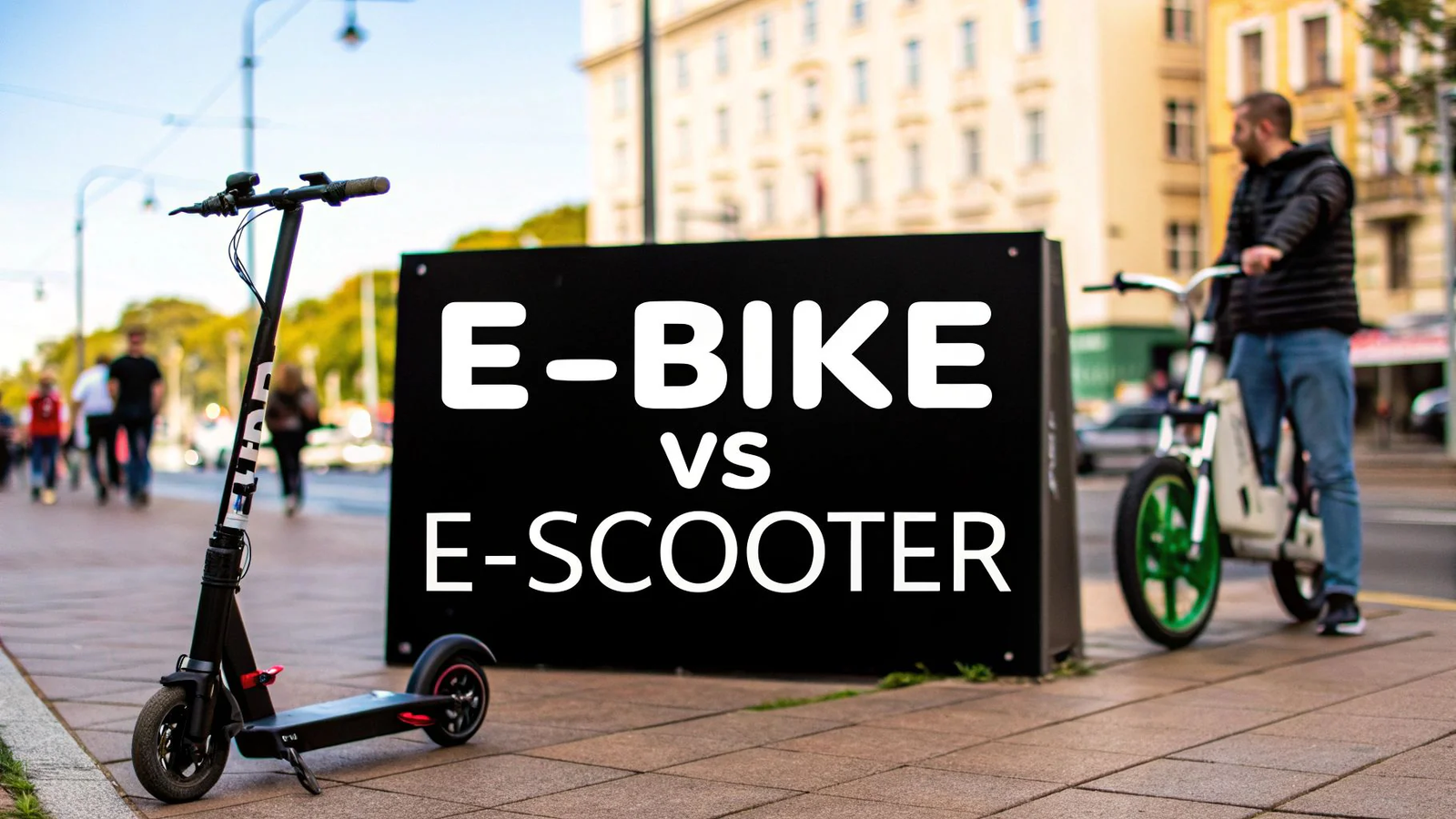 E-bike vs E-scooter