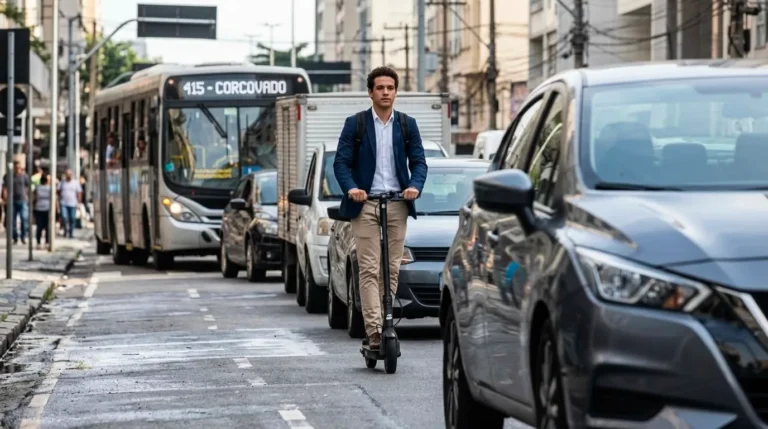 Patinete elétrico vale a pena: comparação de custo entre patinete, ônibus e Uber em 2026